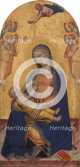 Madonna and Child with God the Father Blessing and Angels, c. 1370/1375. Creator: Jacopo di Cione.