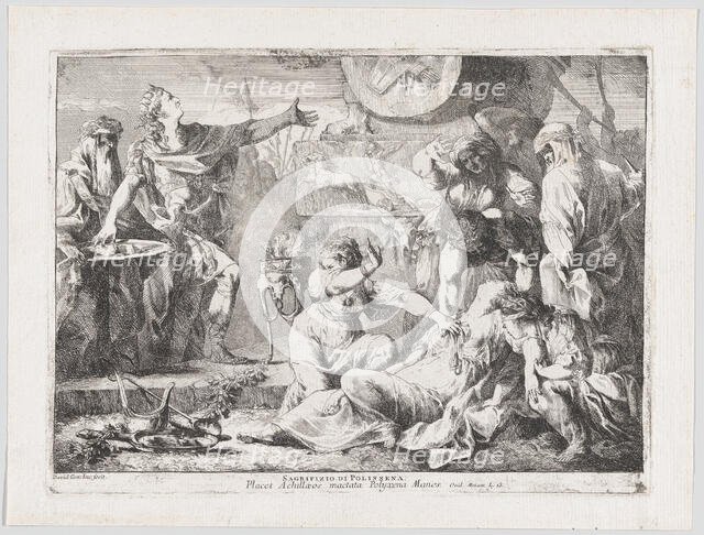 The Sacrifice of Polyxena, 1776. Creator: Giovanni David.