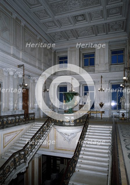 Interior of the Hermitage Theatre, St Petersburg, Russia. Artist: Unknown