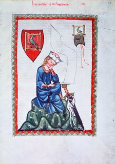 Walther von der Vogelweide, 1304-1340. Artist: Unknown