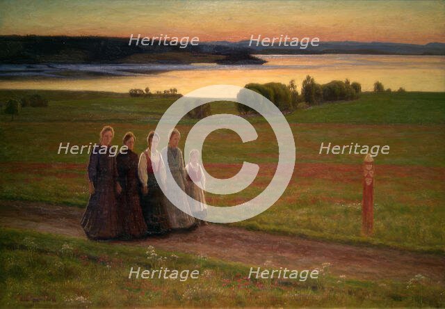 Midsummer Night, Started 1901, finished 1902. Creator: Einar Øfsti.