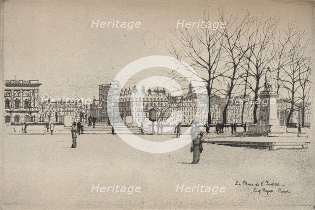 'Place de l'Institut', 1915. Artist: Eugene Bejot.