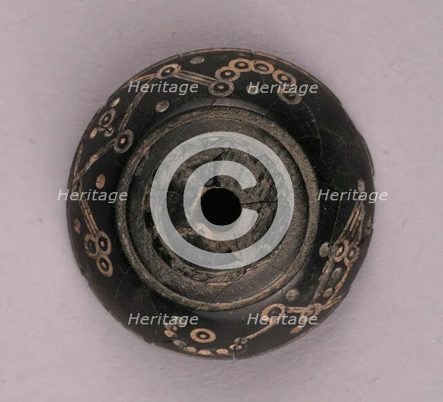 Button or Bead, Iran, 9th-10th century. Creator: Unknown.