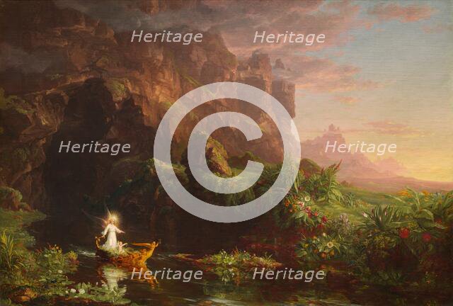 The Voyage of Life: Childhood, 1842. Creator: Thomas Cole.