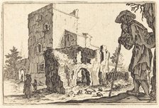 Shepherd and Ruins, c. 1622. Creator: Jacques Callot.