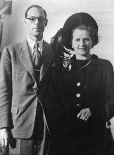 Margaret Thatcher and her husband Denis, c1955-1969(?). Artist: Unknown