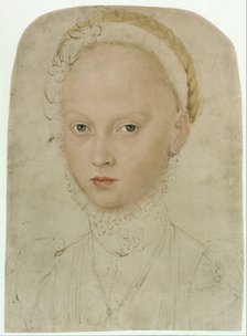 Elisabeth of Saxony (1552–1590), Countess Palatine of Simmern, 1564. Artist: Cranach, Lucas, the Younger (1515-1586)