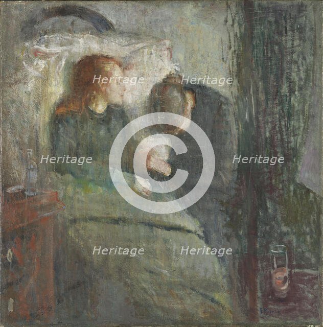 The Sick Child, between 1885 and 1886. Creator: Edvard Munch.