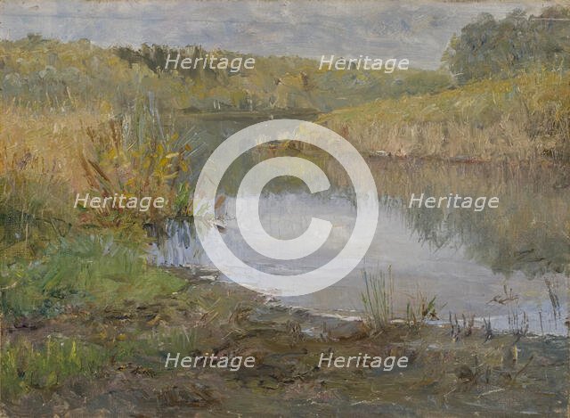 A River in France. Study. Creator: Ida Eléonora de Schulzenheim.