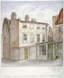 Back view of no 8, White Street, Moorfields, City of London, 1871.                                   Artist: Charles James Richardson