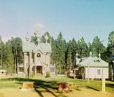 New Church of the Assumption of the Mother of God in the Gethsemane Monastery, 1910. Creator: Sergey Mikhaylovich Prokudin-Gorsky.
