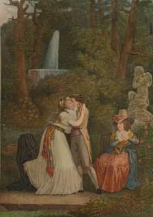 'Julie, Ou Le Premier Baiser De L'Amour', (First Kiss), 1784-1799, (1913). Artist: Jacques-Louis Copia.