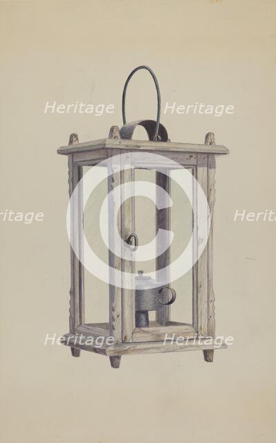 Lantern, c. 1937. Creator: Earl Butlin.