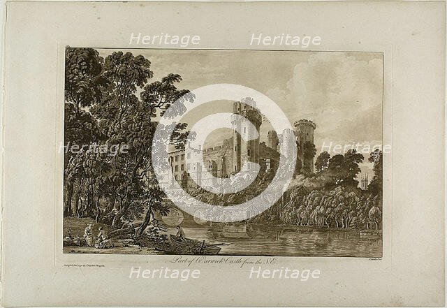 Part of Warwick Castel from the Southeast, plate 4, January 1776. Creator: Paul Sandby.