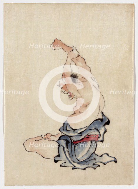 Man Stretching, 1830-1850. 