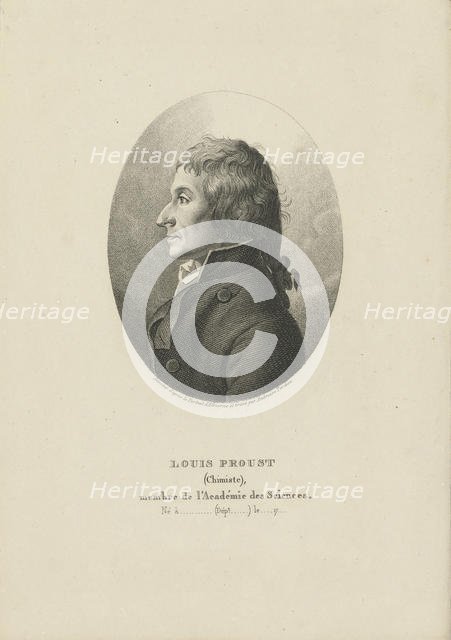 Portrait of Joseph Louis Proust (1754-1826) , c. 1800. Creator: Tardieu, Ambroise (1788-1841).