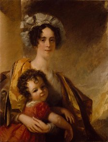 Mrs John Clerk Maxwell (nee Frances Cay) and her Son James, 1833. Creator: William Dyce.