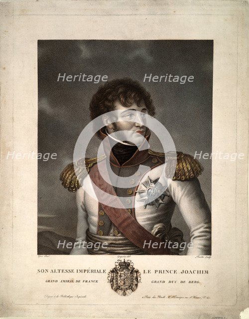 Portrait of Joachim Murat, ca 1806. Artist: Gregorius, Albert (1774-1853)