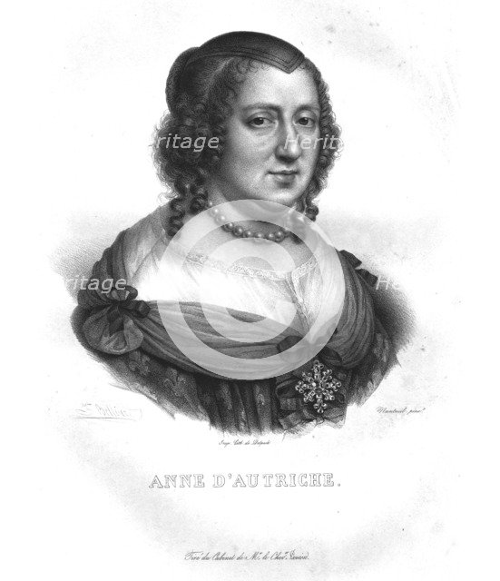 Anne of Austria, (c1820-1840). Creator: ZÃ©phirin FÃ©lix Jean Marius Belliard.