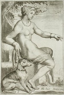 Diana, between 1607 and 1610. Creator: Jacob Matham.