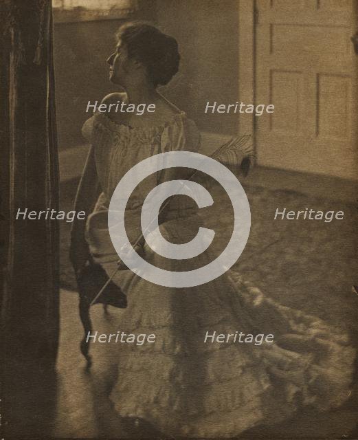 The Peacock Feather, c. 1902. Creator: Clarence H. White (American, 1871-1925).