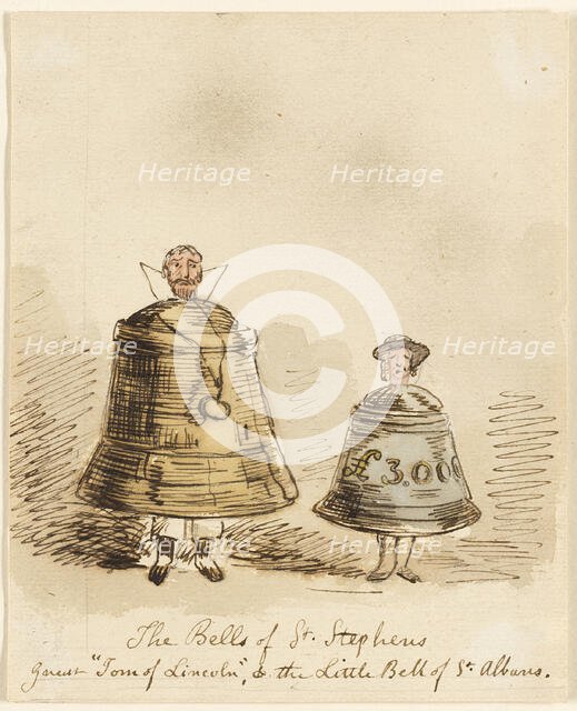 The Bells of Saint Stephens, n.d. Creator: John Leech.