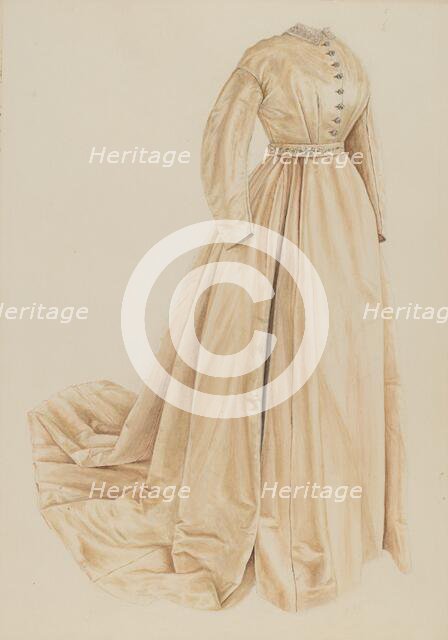 Wedding Gown, c. 1938. Creator: Lucien Verbeke.