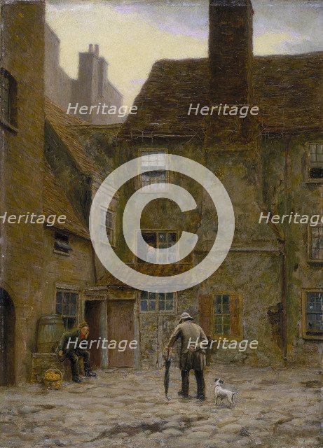 'The Back Yard of the Queen's Head Inn, Southwark', 1884. Artist: Philip Norman