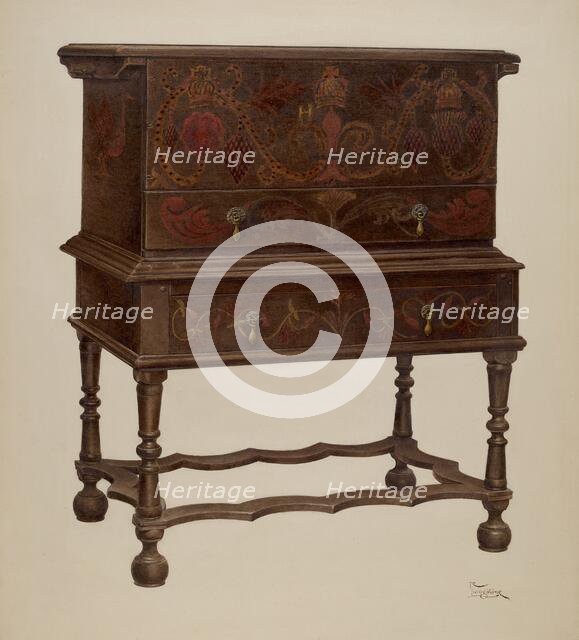 Chest, 1935/1942. Creator: Rolland Livingstone.