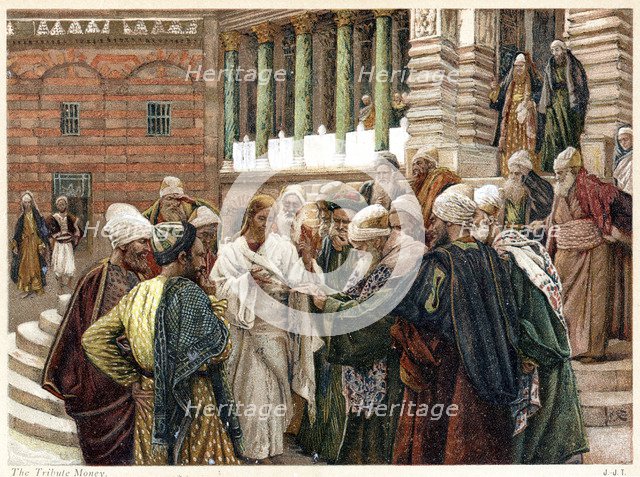 The tribute money, c1890. Artist: James Tissot