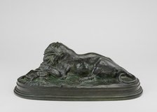 Tiger Devouring a Gazelle, model n.d., cast 1857/1873. Creator: Antoine-Louis Barye.