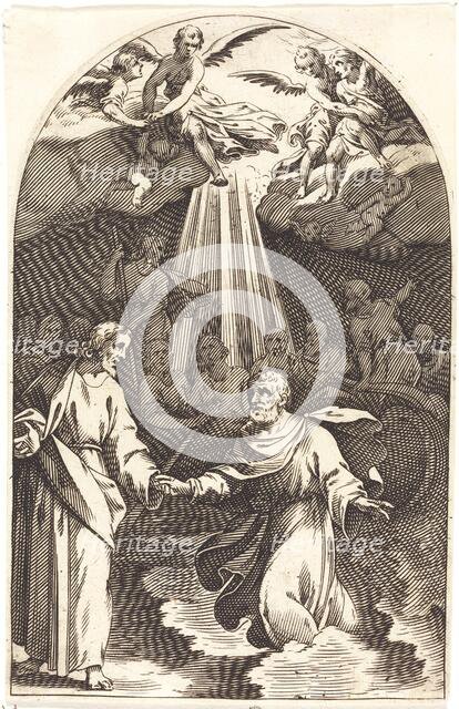 Christ Walking on the Water [first plate], 1608/1611. Creator: Jacques Callot.