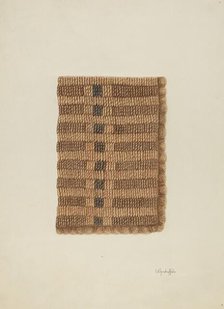 Woven Mat, c. 1940. Creator: Cornelius Christoffels.