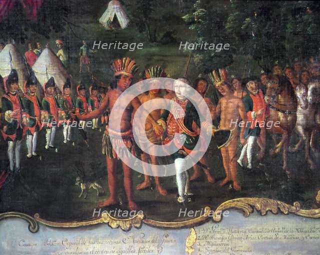 Matorras Governor's Camp in the Chaco, 1774, detail.