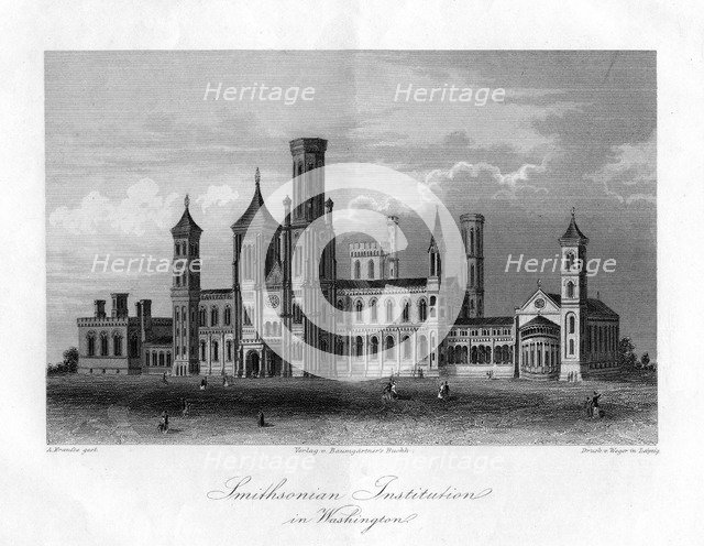 Smithsonian Institution in Washington. Artist: A Krausse