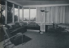 'House at Los Angeles by Richard J Neutra. - An interior shot of the living quarters', 1942. Artist: Unknown.
