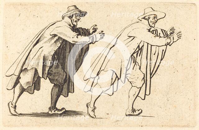 Man Moving Abruptly, c. 1622. Creator: Jacques Callot.