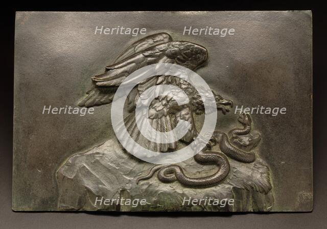 Eagle with Serpent, 1826. Creator: Antoine-Louis Barye.