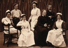 General Lying In Hospital, York Road, Lambeth: senior staff, 1906. Creator: Unknown.