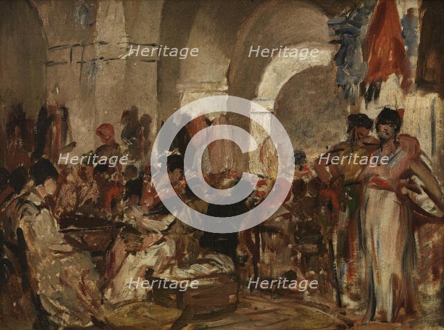 Cigar Makers in Sevilla, 1882. Creator: Constantin Emile Meunier.