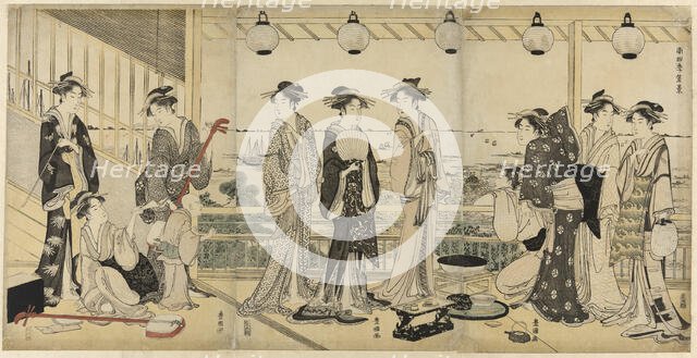 The Four Seasons in the South (Minami Shiki): Summer Scene, n.d. Creator: Utagawa Toyokuni I.