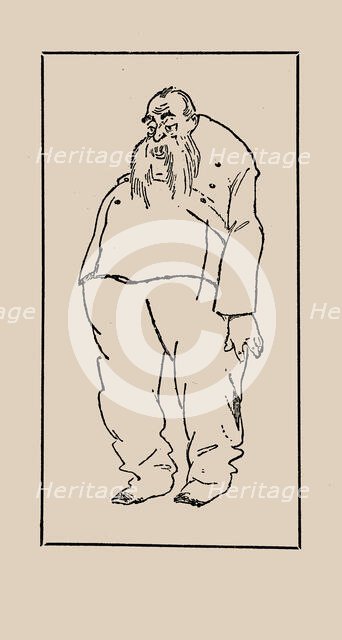 Konstantin Stanislavski as General Krutítsky in the comedy “Even the smartest person can do..., 1910 Creator: Unknown artist.