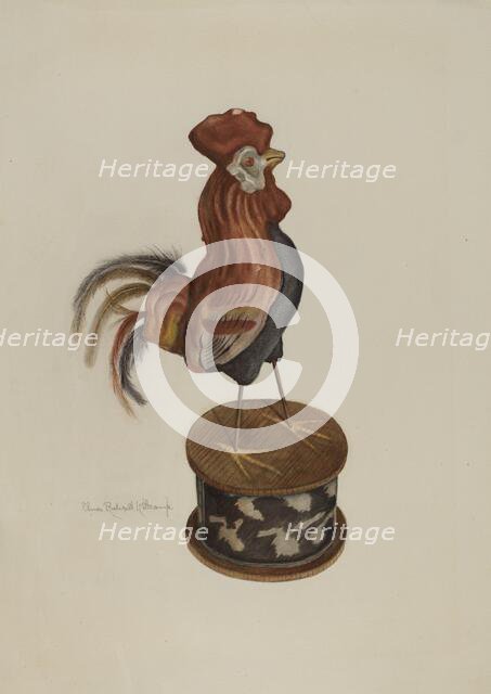 Toy Rooster, 1935/1942. Creator: Elmer R. Kottcamp.