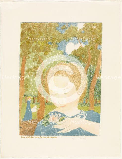Attitudes are Easy and Chaste, plate two from Love, 1898, published 1899. Creator: Maurice Denis.