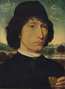 'Portrait of a man holding a coin of the Emperor Nero', 1474. Artist: Hans Memling.