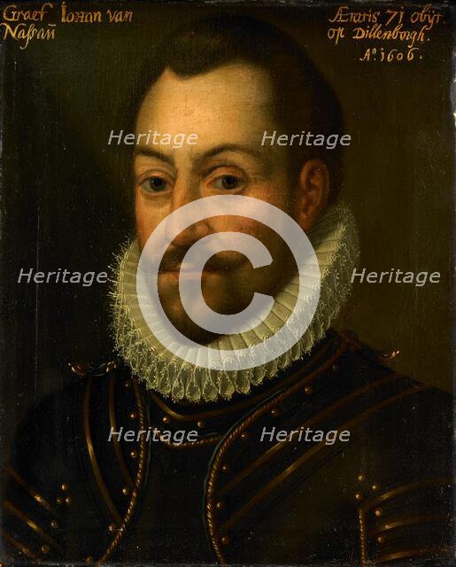 Portrait of an Unknown Count or Officer, possibly Jan the Elder (1535-1606), Count..., c.1609-c.1633 Creator: Anon.