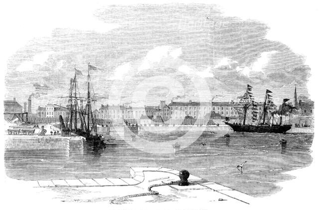 The Great Western Docks, Plymouth: the Floating Dock, 1857. Creator: Unknown.