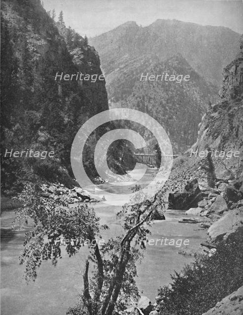 'Black Canyon of the Gunnison, Col.', c1897. Creator: Unknown.