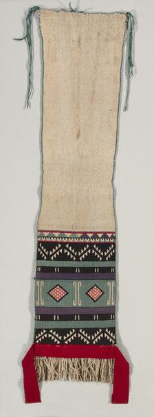 "Hopi Brocade" style Dance Sash, c. 1880-1900. Creator: Unknown.