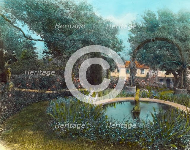 "El Cerrito," Edward Larned Ryerson Jr. house, Hot Springs Road, Santa Barbara, California, 1923. Creator: Frances Benjamin Johnston.